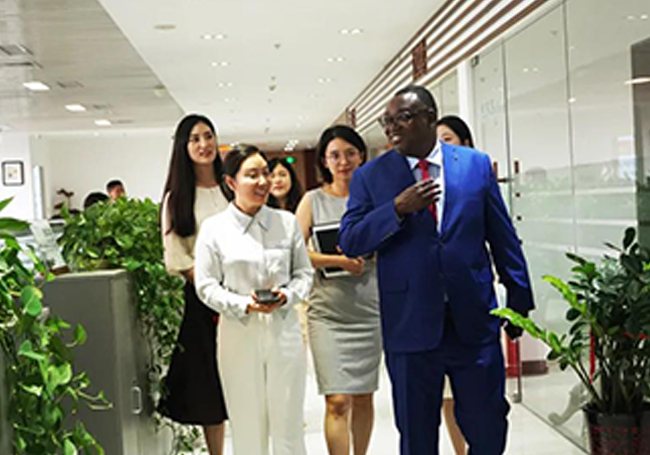 布基纳法索驻华大使来访中联航旅北京总部